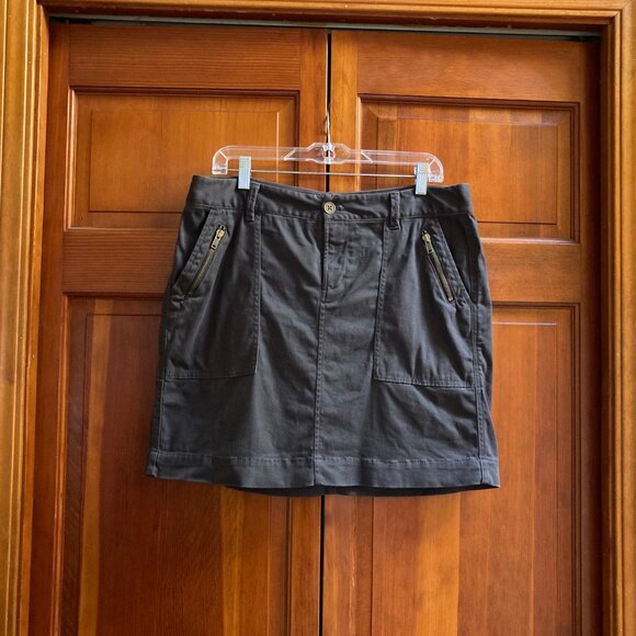 Old Navy Cargo Skirt - Dark Gray - Size 12 - Zipper pockets - Picture 6 of 6